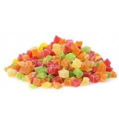 PAPAJA KOSTKA MIX KANDYZOWANA 250 GRAM