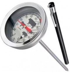 TERMOMETR SZPILKOWY Z SONDĄ DO SZYNKOWARU WĘDLIN +120C