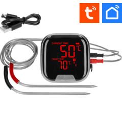 TERMOMETR KUCHENNY Z BLUETOOTH 2 SONDY